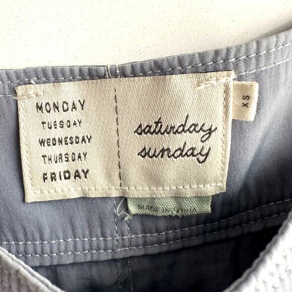 Anthropologie Saturday Sunday Kathrynne Cold Shoulder Gray Blue Jumpsuit XS - Picture 6 of 12